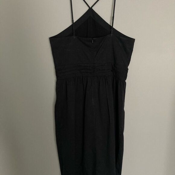 BANANA REPUBLIC Black Halter Dress Size 14 Tall NWT - Picture 8 of 9